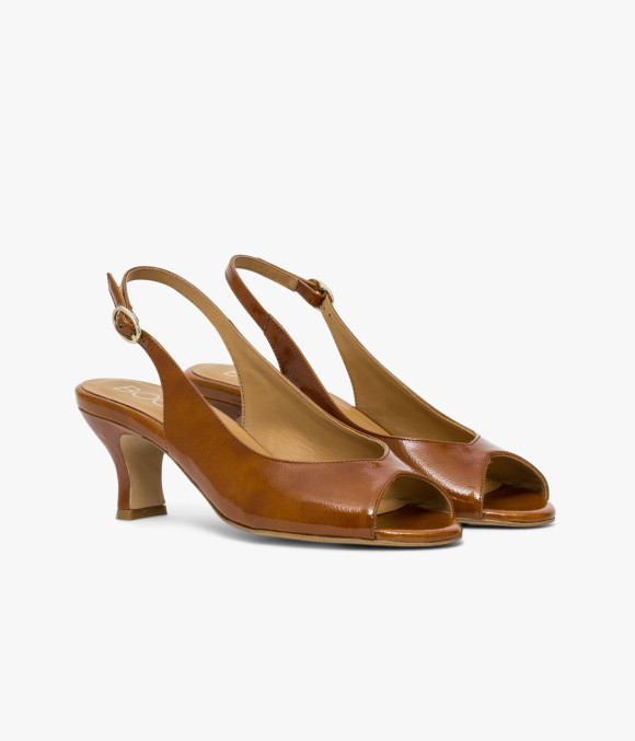 Escarpin Slingback Désir Camel