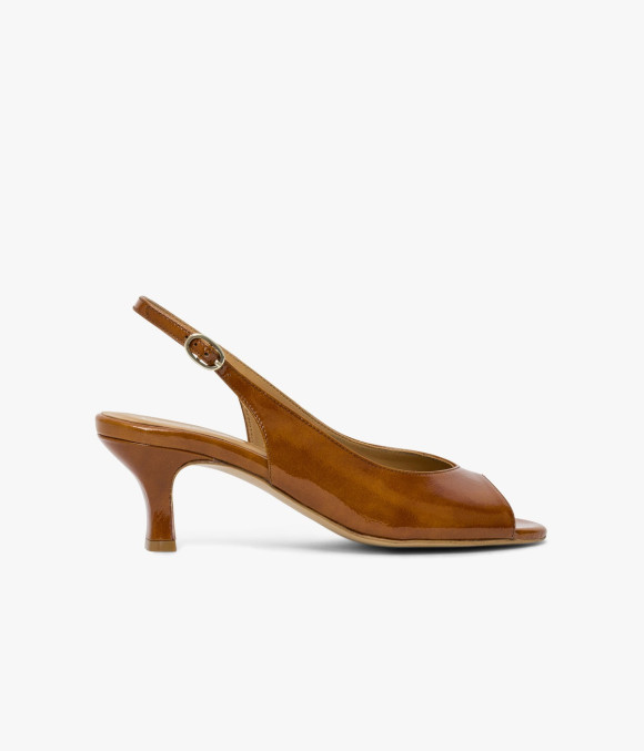 Escarpin Slingback Désir Camel
