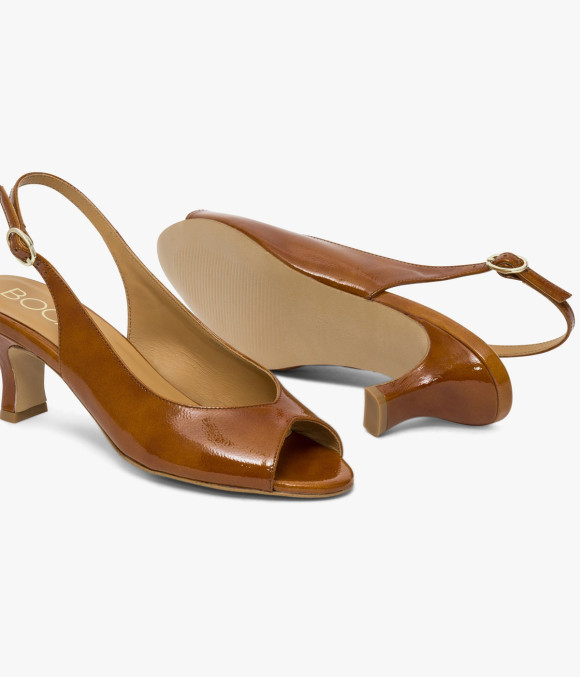 Escarpin Slingback Désir Camel