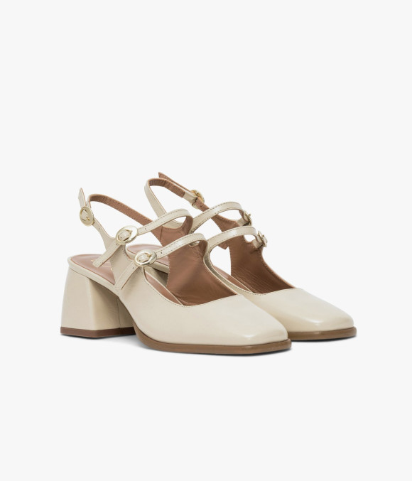 Escarpin Slingback Debbie Écru