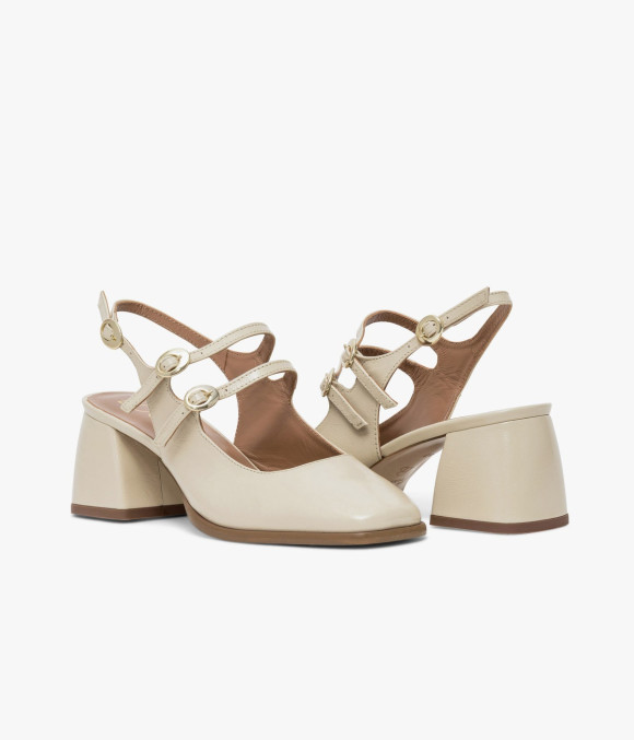 Escarpin Slingback Debbie Écru