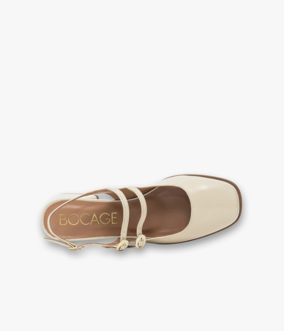 Escarpin Slingback Debbie Écru