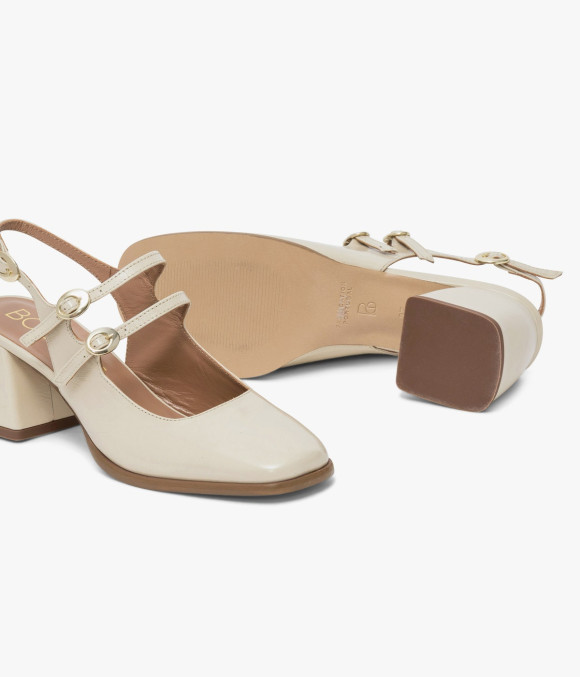 Escarpin Slingback Debbie Écru