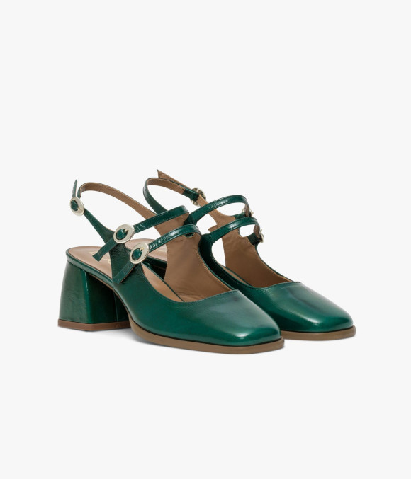 Escarpin Slingback Debbie Bleu Lagon