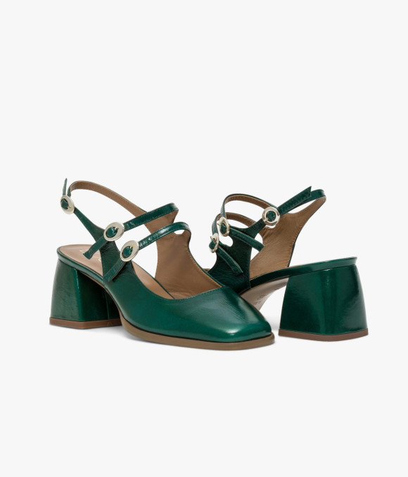 Escarpin Slingback Debbie Bleu Lagon