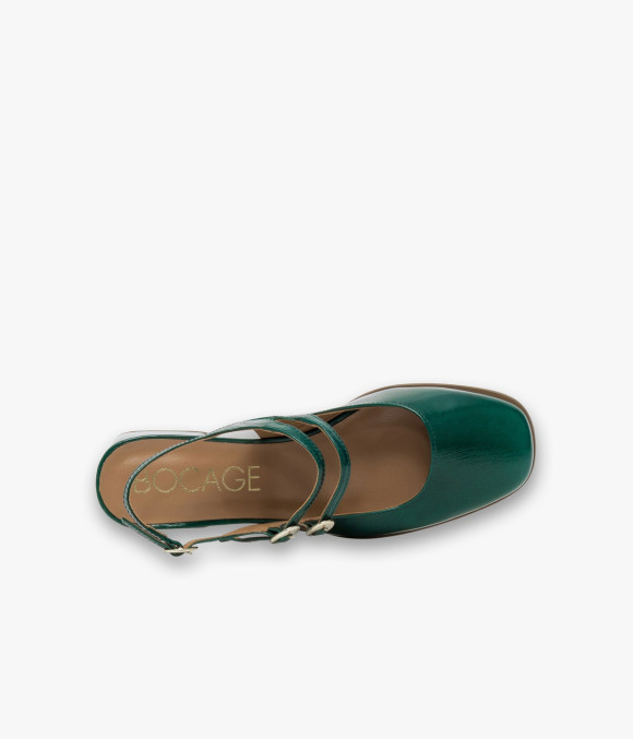 Escarpin Slingback Debbie Bleu Lagon