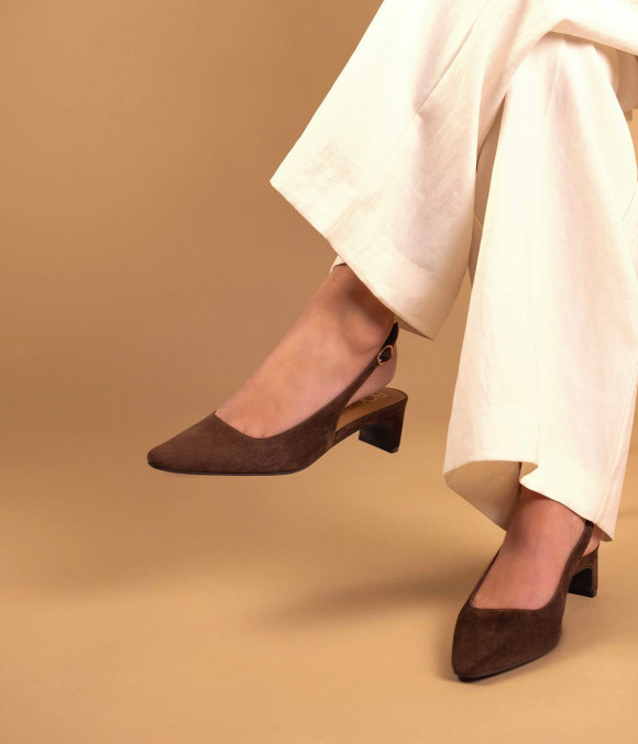 Escarpin Slingback Darel Chocolat