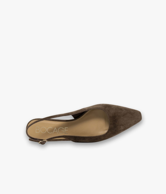 Escarpin Slingback Darel Chocolat