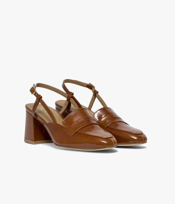 Mocassin Slingback Dorine Caramel