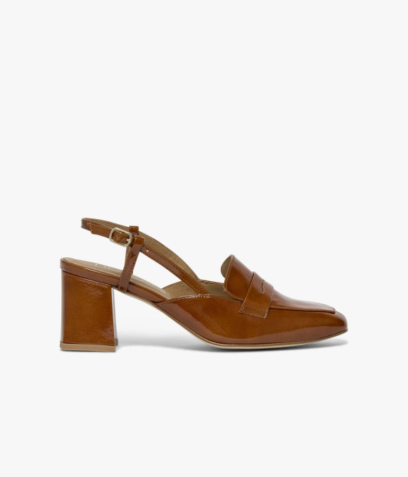 Mocassin Slingback Dorine Caramel