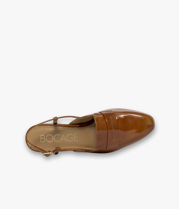 Mocassin Slingback Dorine Caramel