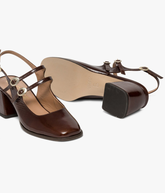 Escarpin Slingback Debbie Chocolat