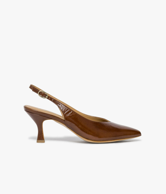 Escarpin Slingback Claudy Camel