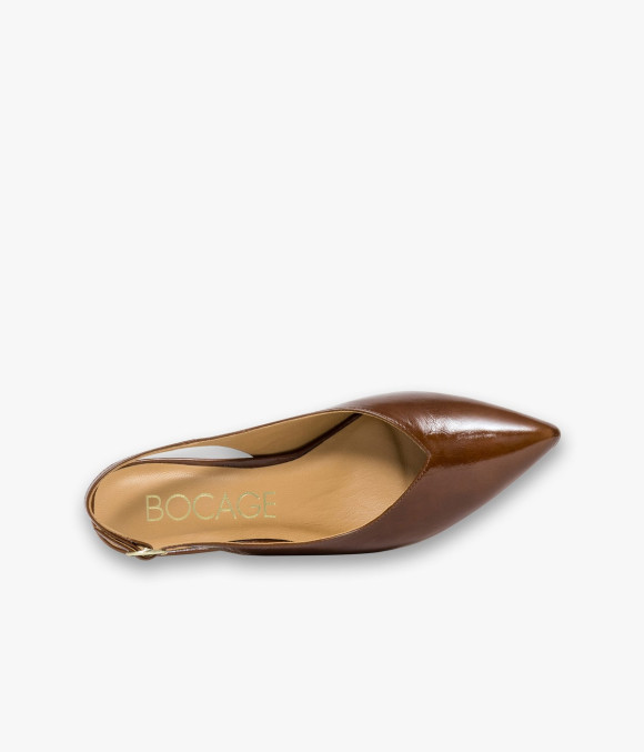 Escarpin Slingback Claudy Camel