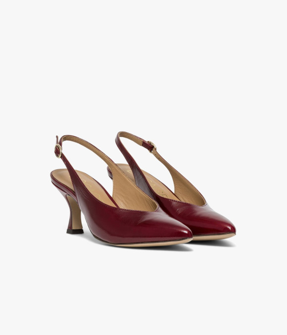 Escarpin Slingback Claudy Bordeaux