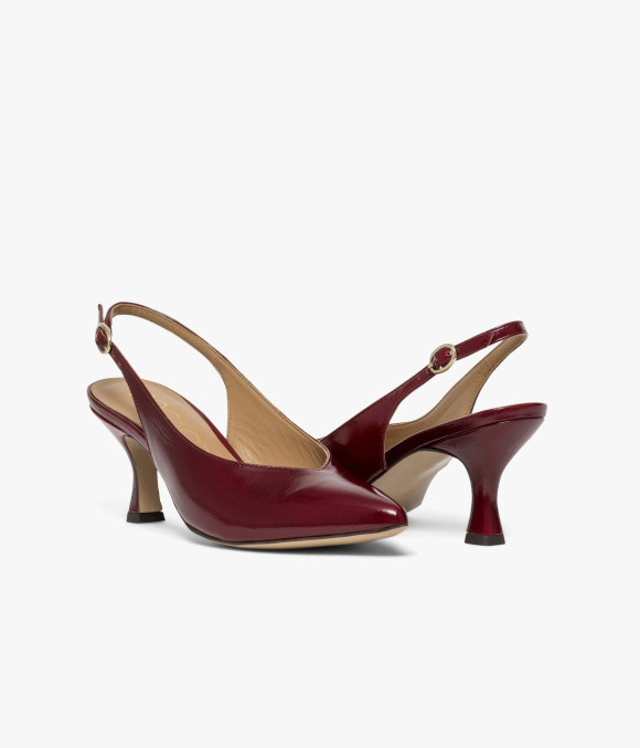 Escarpin Slingback Claudy Bordeaux