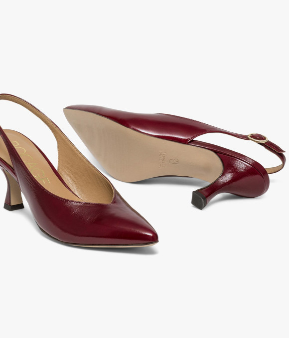 Escarpin Slingback Claudy Bordeaux