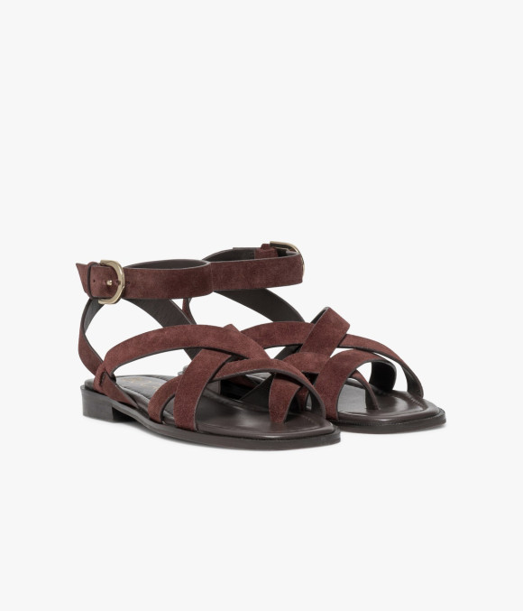 Sandale Nancy Bordeaux