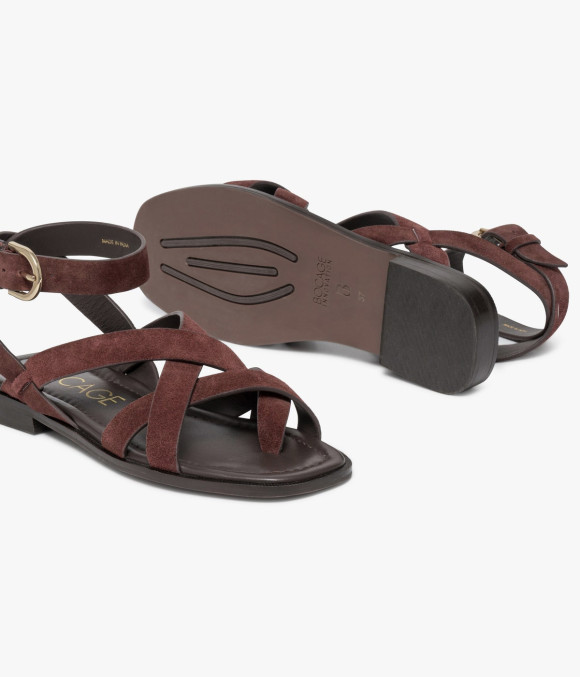 Sandale Nancy Bordeaux