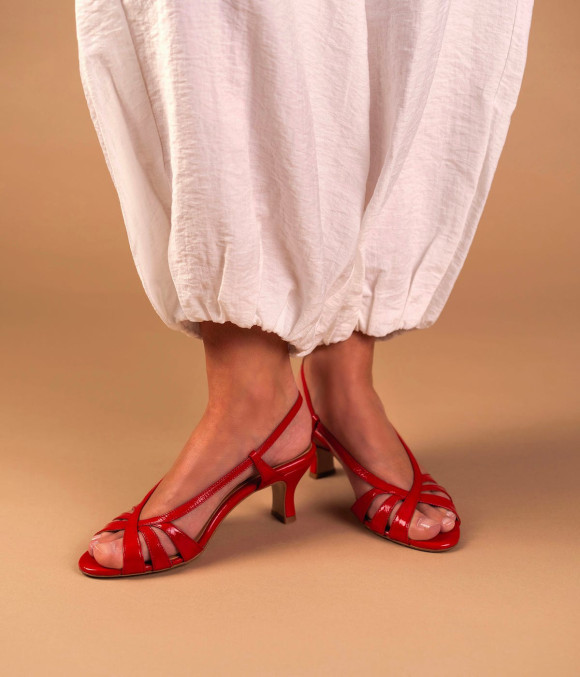 Sandale Hermiine Coquelicot