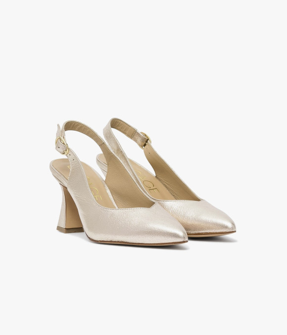 Escarpin Slingback Daffie Platine