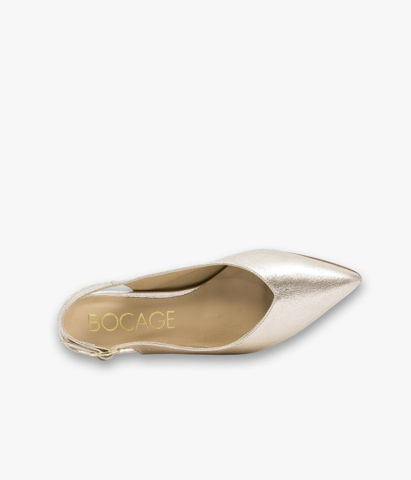Escarpin Slingback Daffie Platine