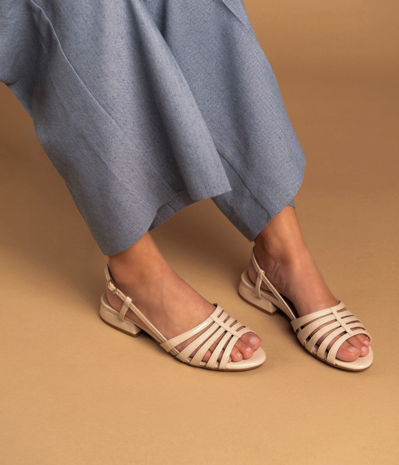 Sandale Naissa Écru