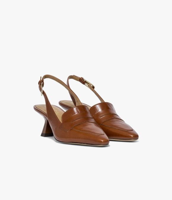 Escarpin Slingback Carlita Camel