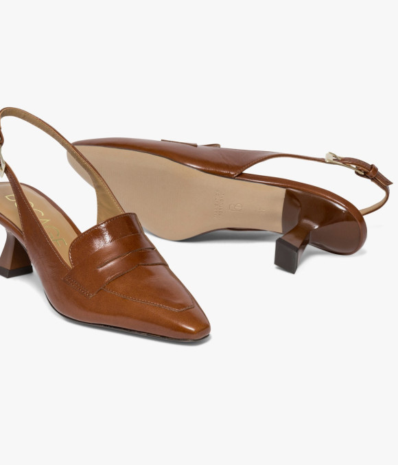 Escarpin Slingback Carlita Camel