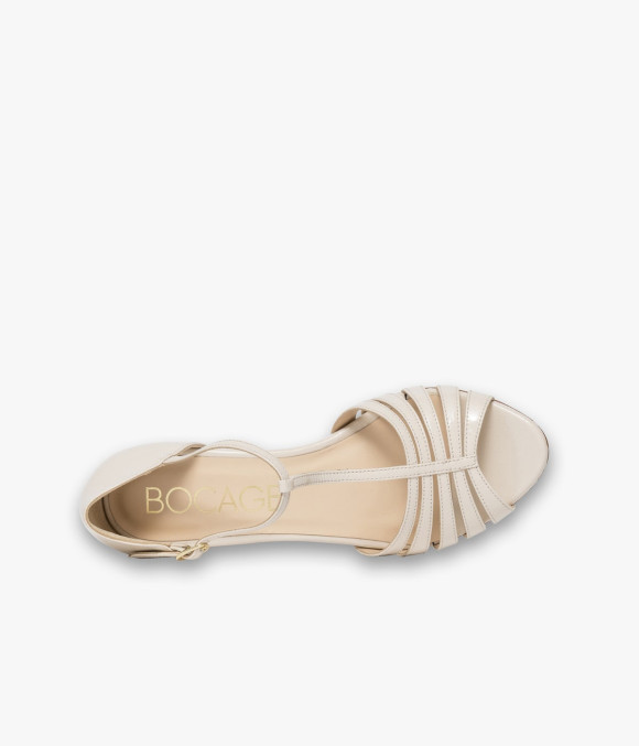 Escarpin Bout Ouvert Déesse Écru