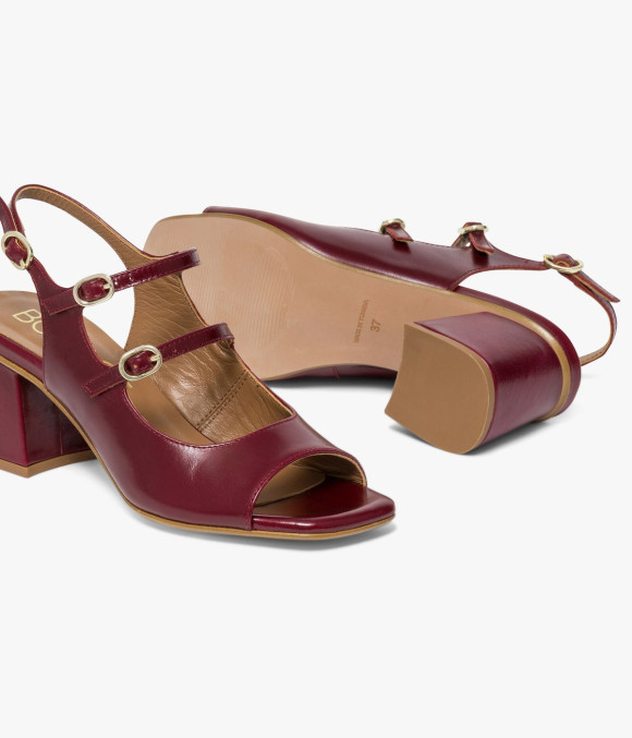 Sandale Hadda Bordeaux