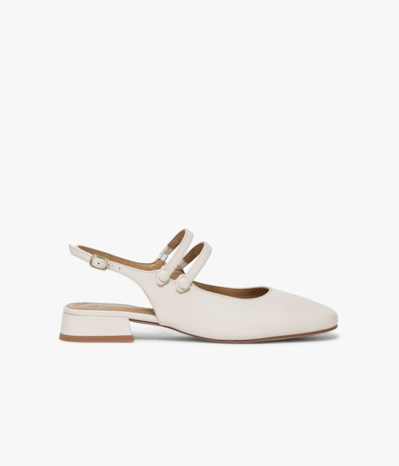 Ballerine Slingback Synthia Écru