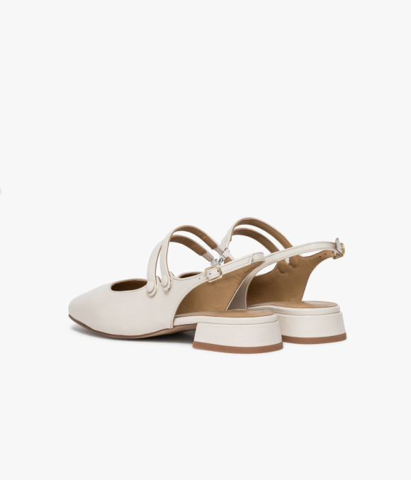 Ballerine Slingback Synthia Écru
