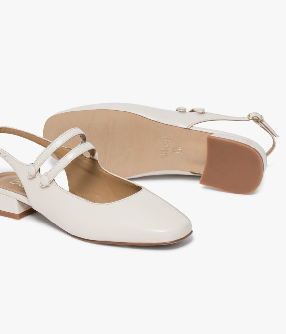 Ballerine Slingback Synthia Écru