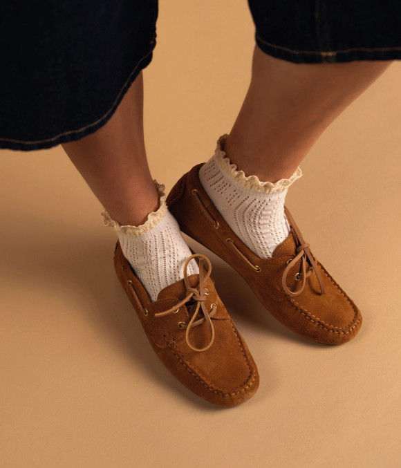 Chaussure Bateau Astride Camel