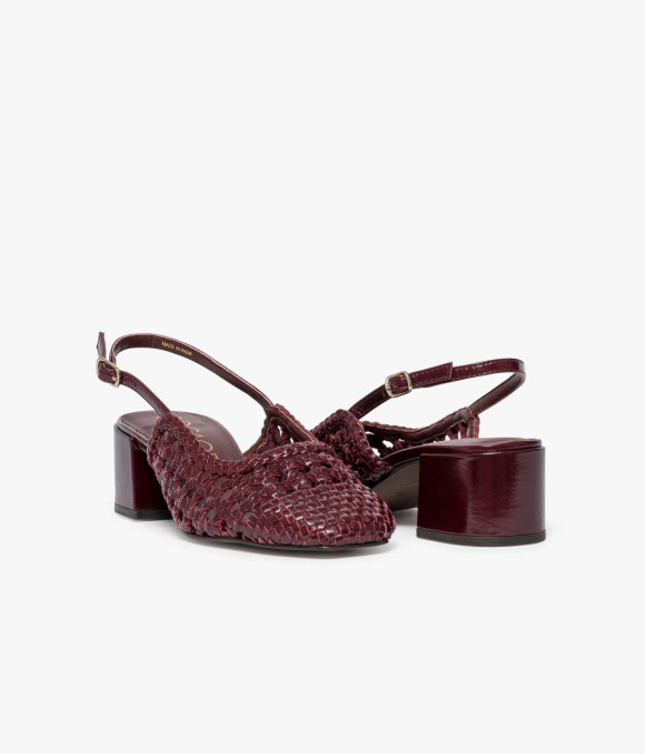 Escarpin Slingback Ditta Bordeaux