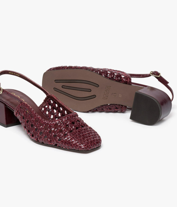 Escarpin Slingback Ditta Bordeaux