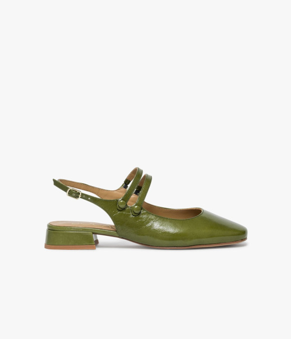 Ballerine Slingback Synthia Vert Cactus
