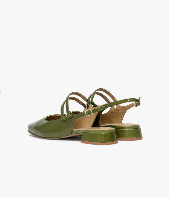 Ballerine Slingback Synthia Vert Cactus