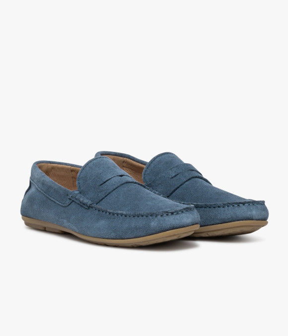 Mocassin Harris Bleu