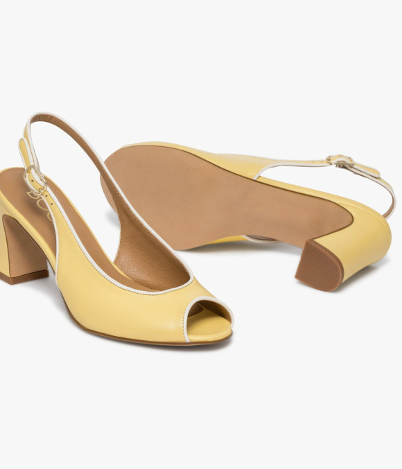 Escarpin Slingback Diane Vanille