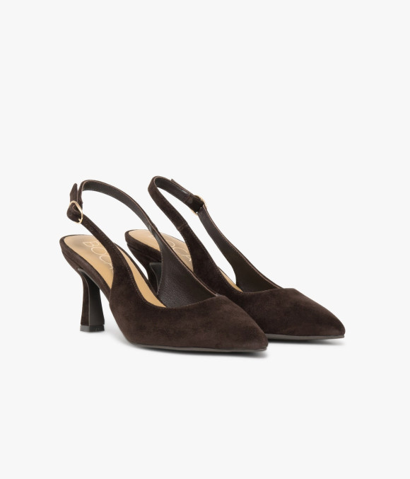 Escarpin Slingback Delphie Chocolat
