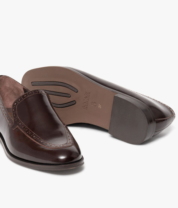 Mocassin Agatha Marron Foncé