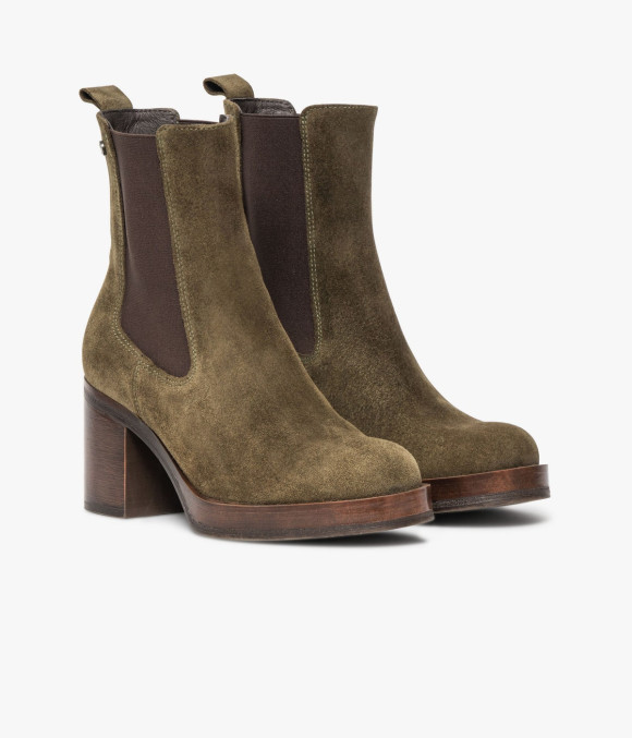 Chelsea Boots Elea Vert Mousse