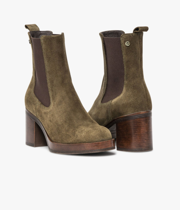 Chelsea Boots Elea Vert Mousse