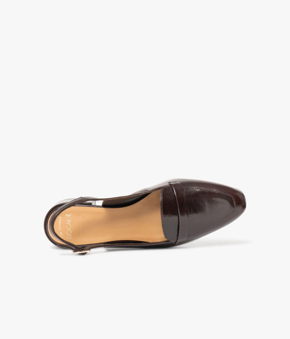 Mocassin Slingback Betsy Marron Foncé