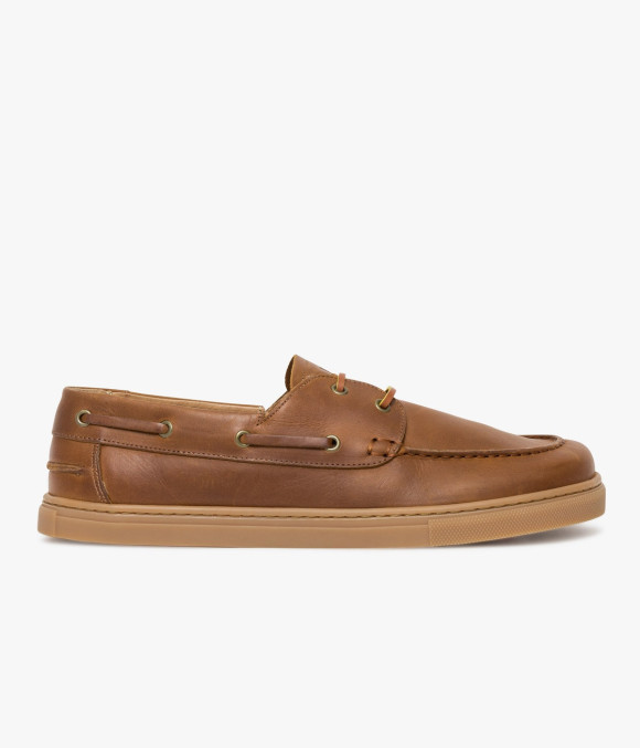 Chaussure Bateau Barefoot Ezio Cognac