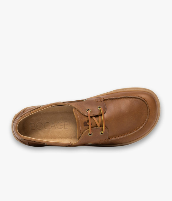 Chaussure Bateau Barefoot Ezio Cognac