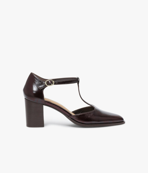 Escarpin Salomé Délice Marron Foncé