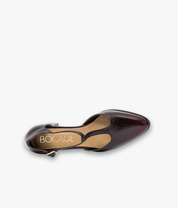 Escarpin Salomé Délice Marron Foncé